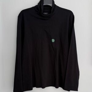 L.L. Bean Black Supima Cotton turtleneck Top